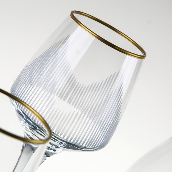 Pramit  altın 61 Prç Cam Sofra Takım