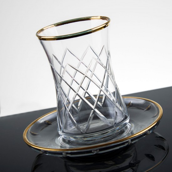 Şhangay Gold 61 Parça Cam Sofra Takım