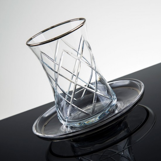 Şhangay Platin 61 Parça Cam Sofra Takım