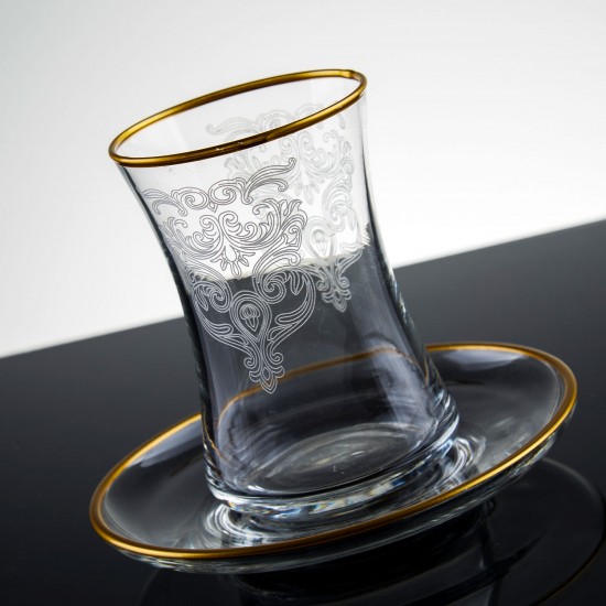 Taç Gold 61 Parça Cam Sofra Takım