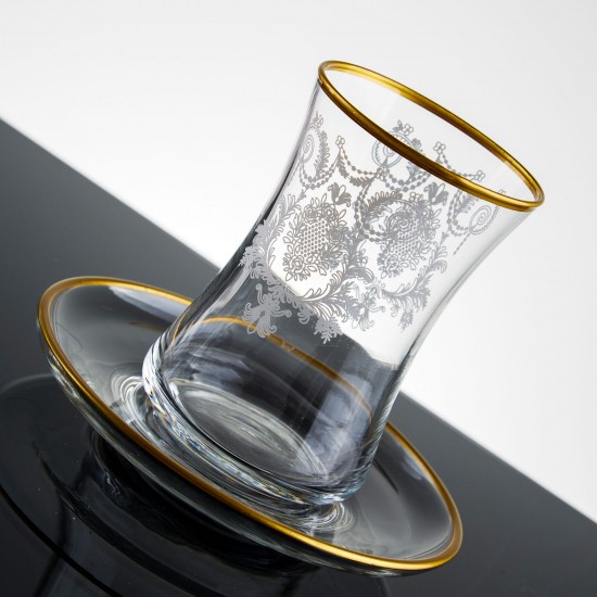 Demet Gold 61 Parça Cam Sofra Takım