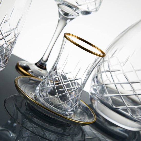 Gloria Gold 61 Parça Cam Sofra Takım