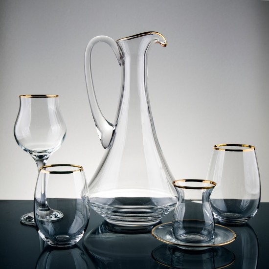 Duru Altın 61 parça cam sofra takım