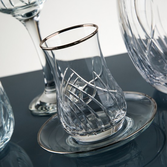 Alev Platin 61  Prç Cam Sofra Takım